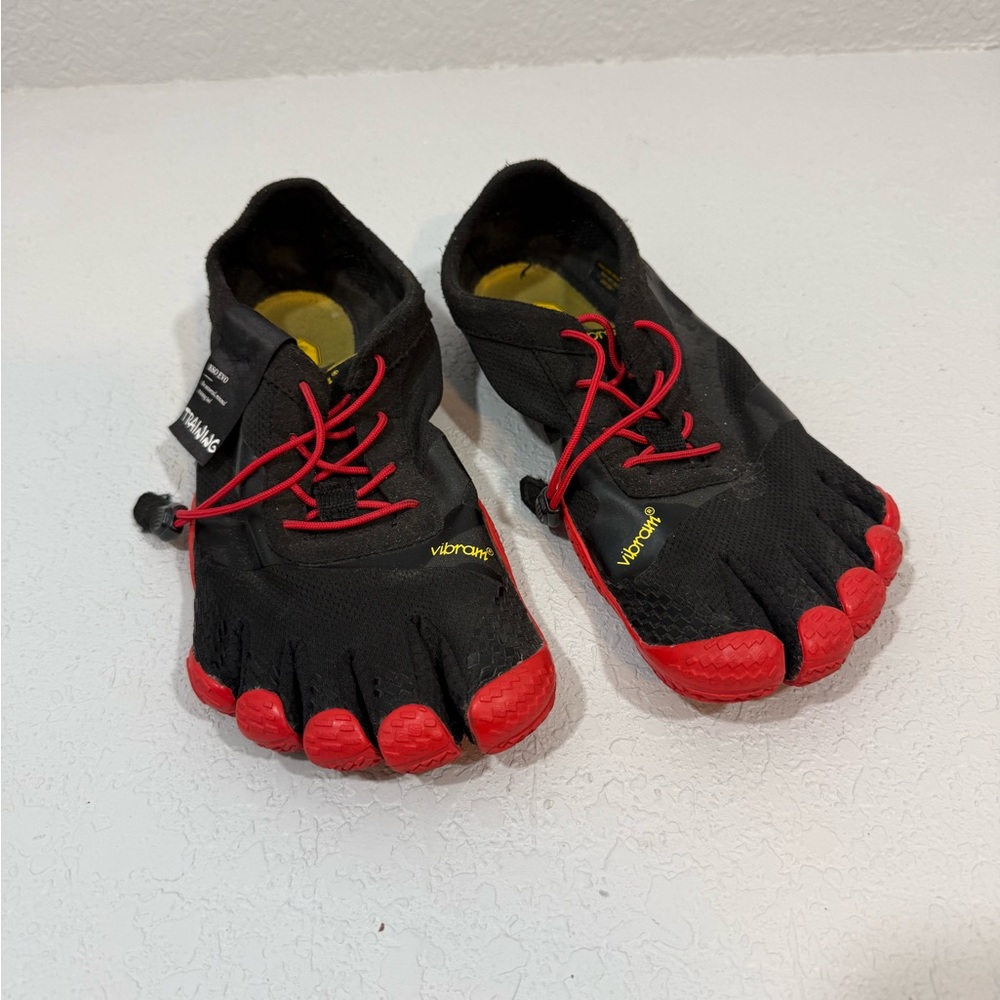 Vibram FiveFingers Black with Red Laces